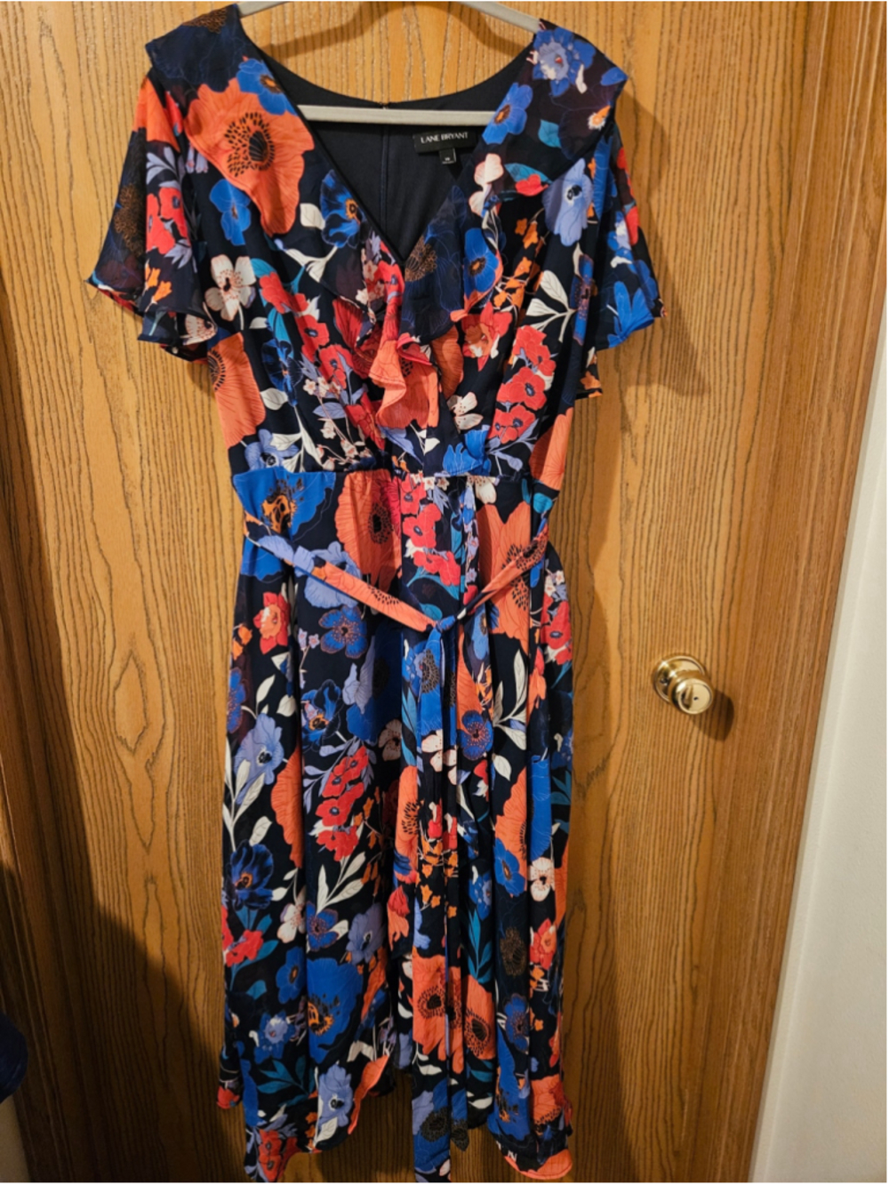 Women's Lane Bryant Floral Midi Dress Size 18